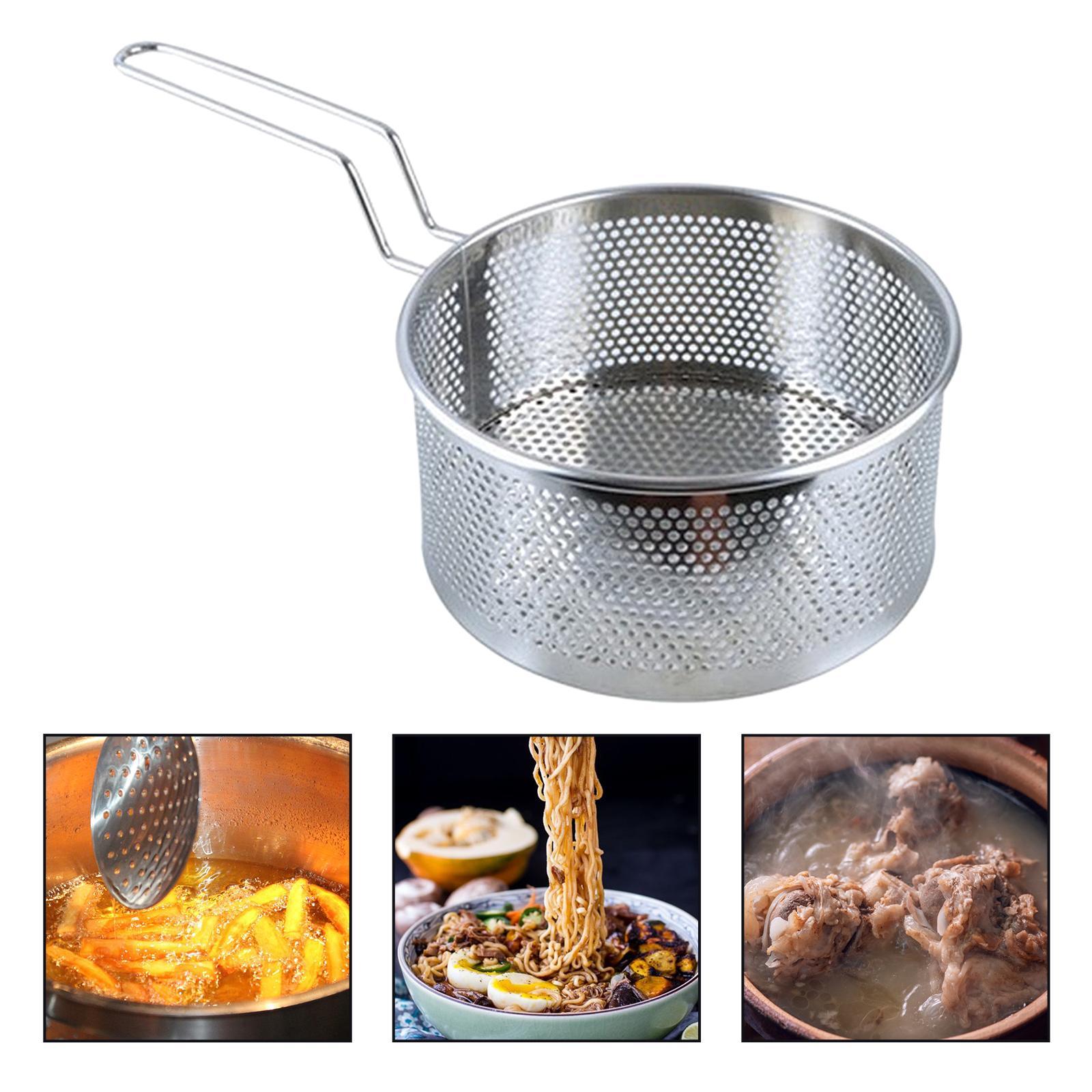 2-3pack Stainless Steel French Fry Chips Basket Net Strainer Kitchen Cooking