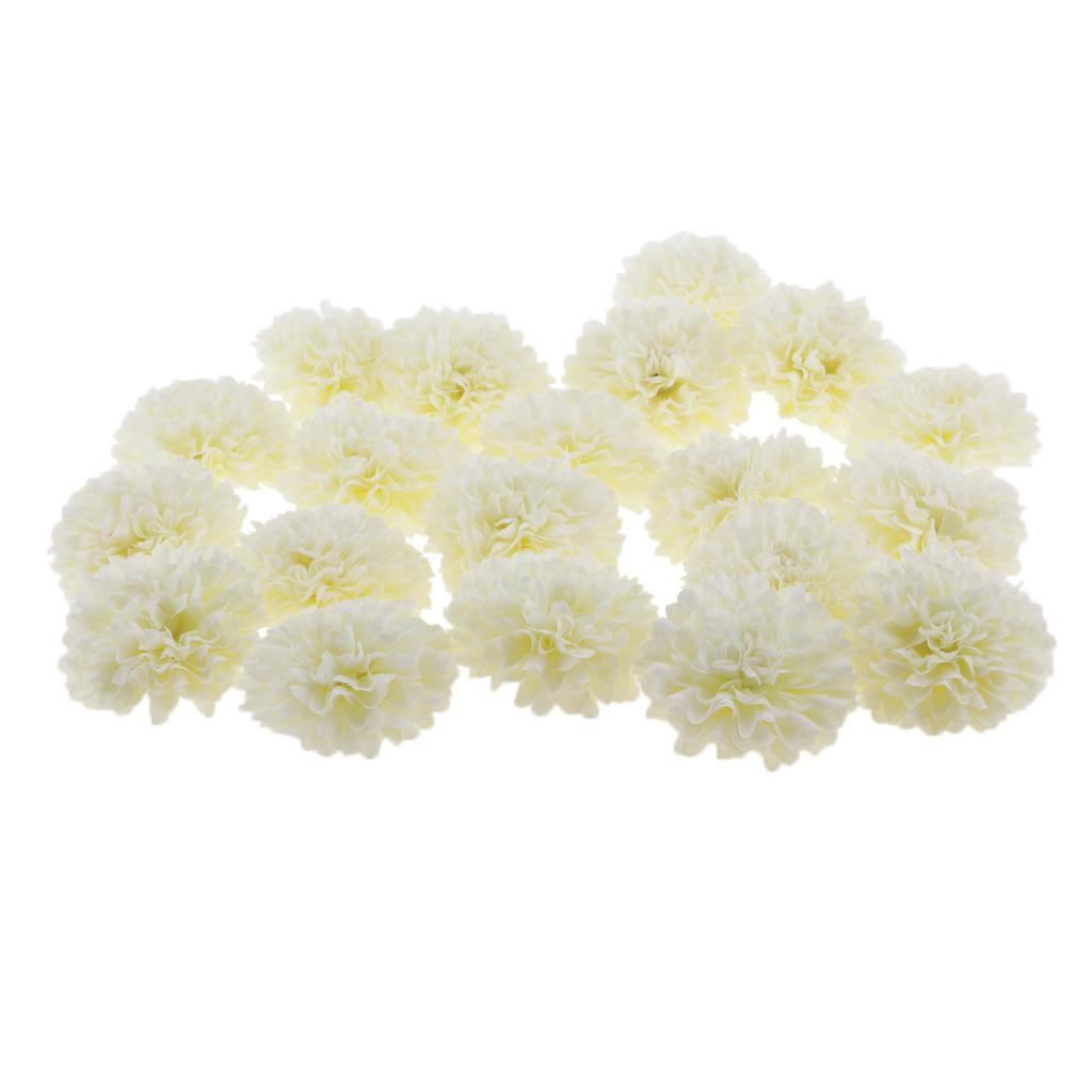 20 piece Chrysanthemum Artificial Silk Flower Head Wedding Decor