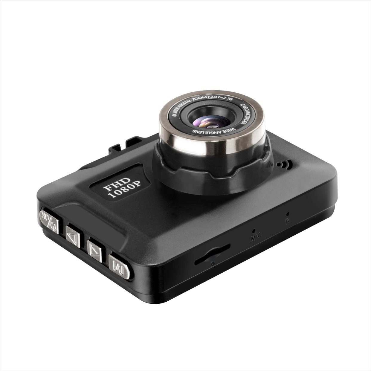 Xe Dash cam phía trước và camera phía trước DVR Video Recorder xe điện màu đen Hộp Full HD 1080p Night Vision Trình ghi điểm