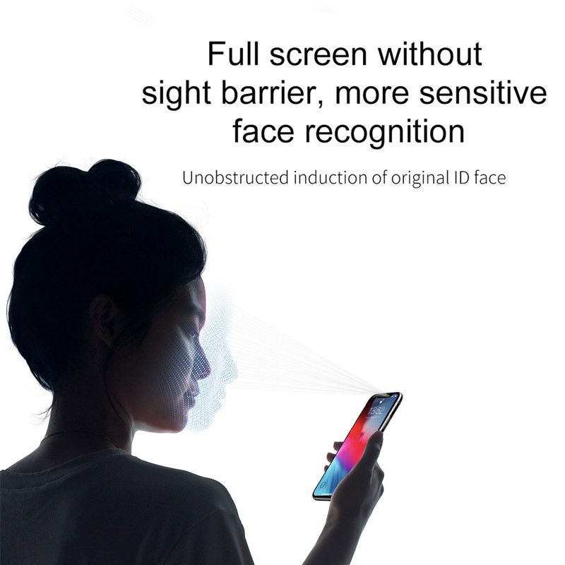 Miếng dán kính cường lực Full 3D Baseus cho iPhone XS MAX - Hàng chính hãng