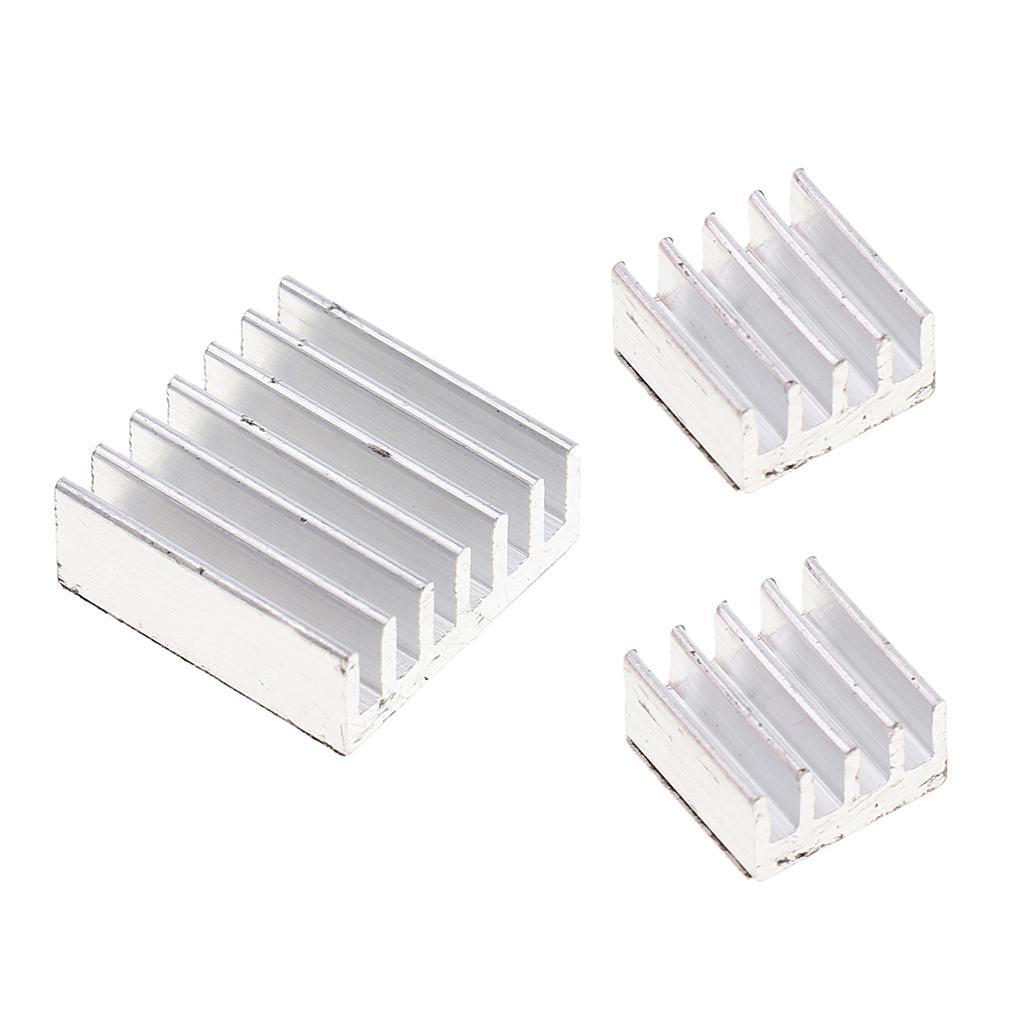 3PCS One Set Aluminum Heatsink Cooling with Adhesive Kit for Raspberry Pi