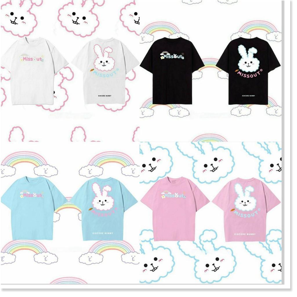 Áo Thun Tay Lỡ MISSOUT BUNNY Form Rộng Unisex AQA1807 25 aomifashion