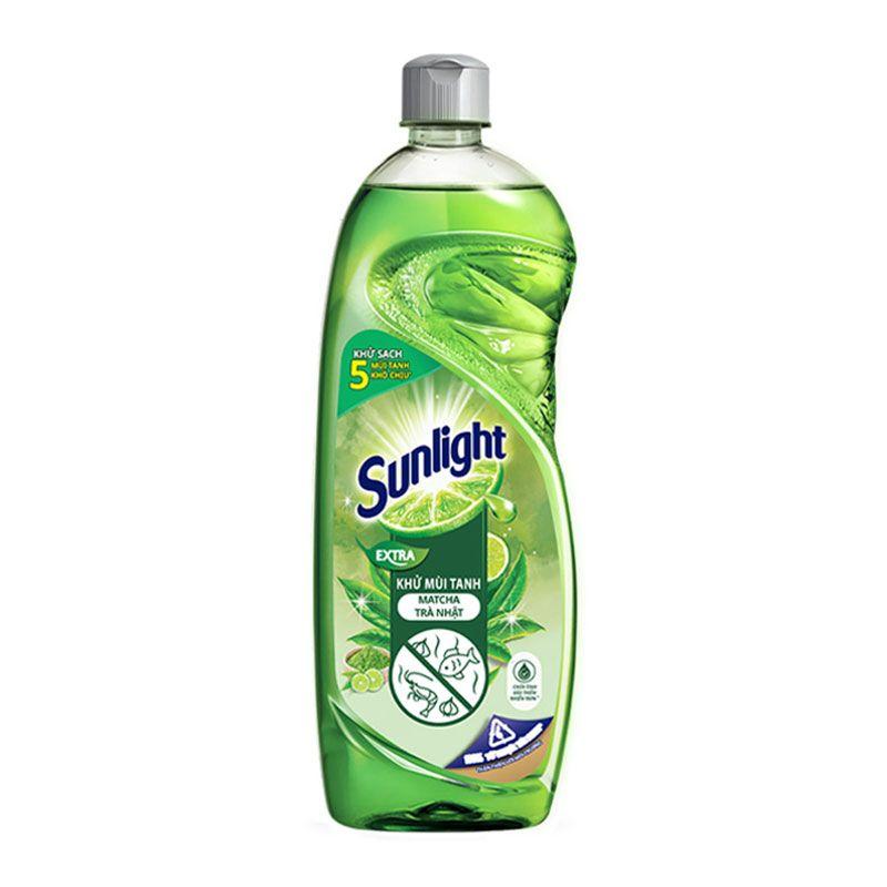 Nước Rửa Chén Khử Mùi Tanh Sunlight Matcha Trà Nhật Chai 750g – 8934868147350