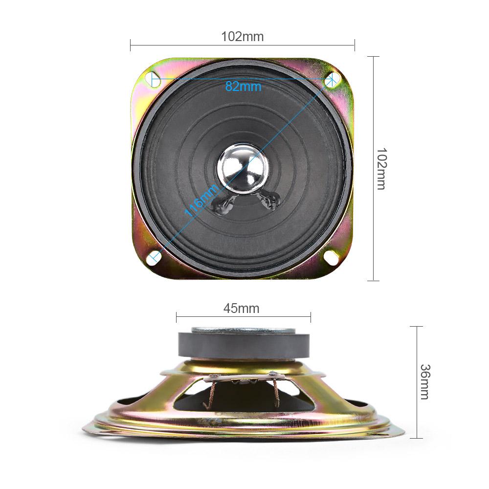 AIYIMA 2 Chiếc 4 Inch Loa Âm Thanh Di Động Cột Đầy Đủ Âm Nhạc Âm Thanh Loa 8 Ohm 5 W Loa Tự Làm Cho Rạp Hát Tại Nhà