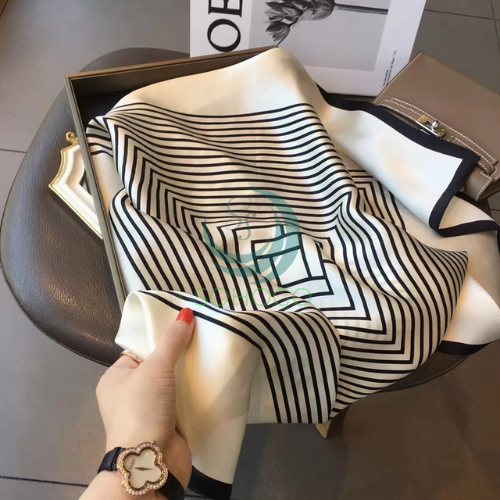 Khăn lụa quàng cổ áo sơ mi, công sở 70cm- Khăn bandana lụa vuông- Khăn choàng cổ size 70x70cm- CHỌN MẪU
