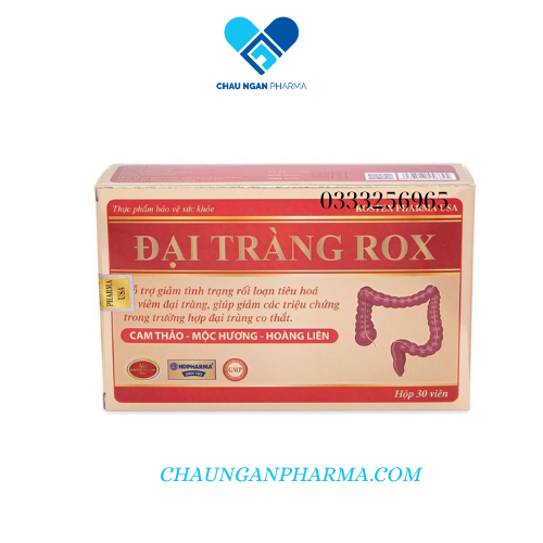 Combo 2 Hộp Đại Tràng Rox HDPHARMA thảo dược giảm viêm đại tràng, rối loạn tiêu hóa - 30 viên