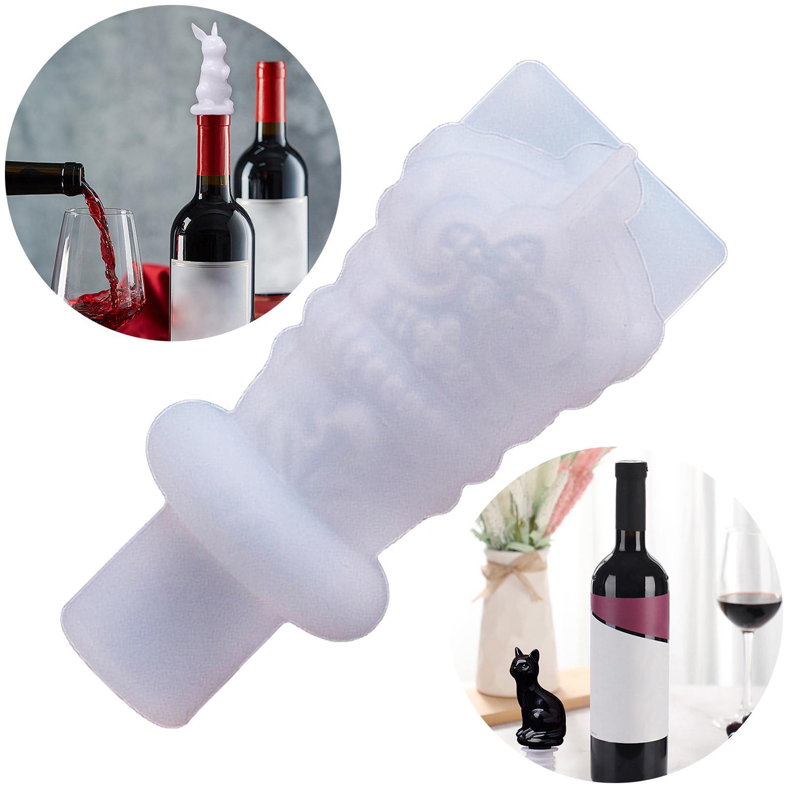 Bottle Stopper Crystal Epoxy , Stopper Silicone , Red Bottle Stopper