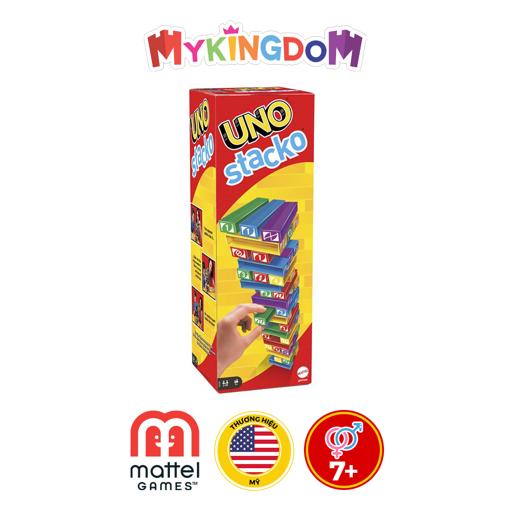 Đồ Chơi MATTEL GAMES Trò Chơi Trí Tuệ Uno Stacko 43535