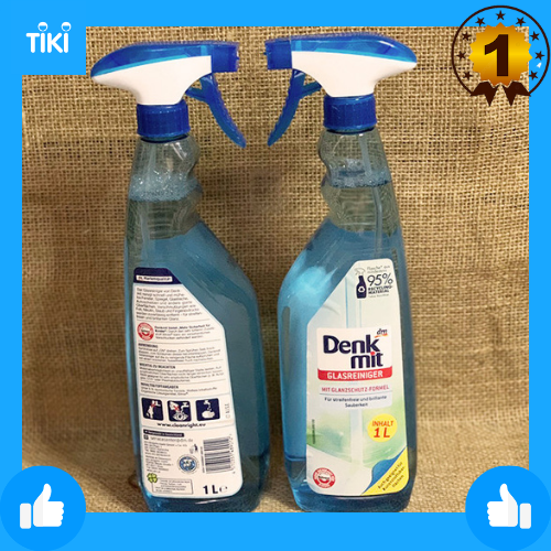Xịt rửa kính Glasreiniger, 1L, Denkmit Glasreiniger, 1L