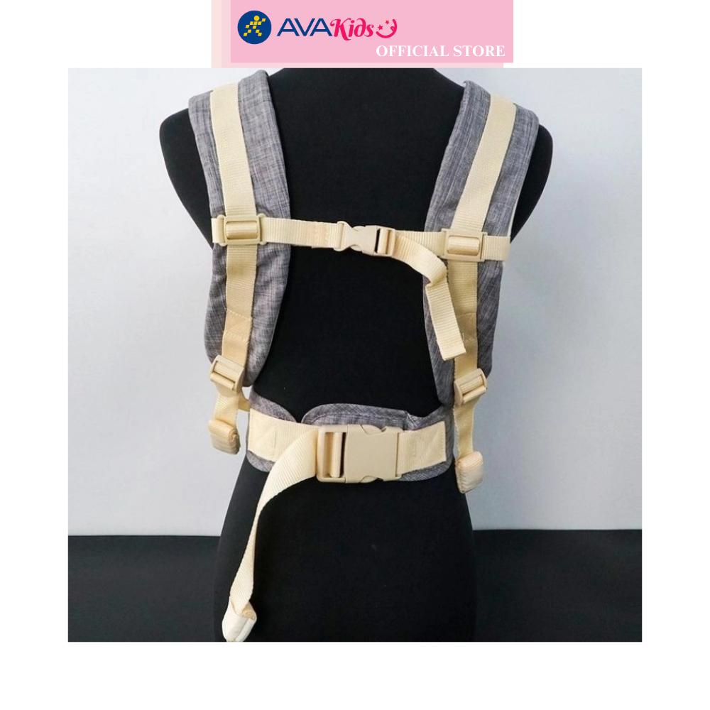 Địu em bé 4 tư thế Gluck Baby GP708 - Màu xám (0 - 18 tháng)