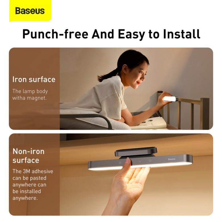 Đèn treo đế hít nam châm Baseus Magnetic Stepless Dimming Charging Desk Lamp - hàng chính hãng.