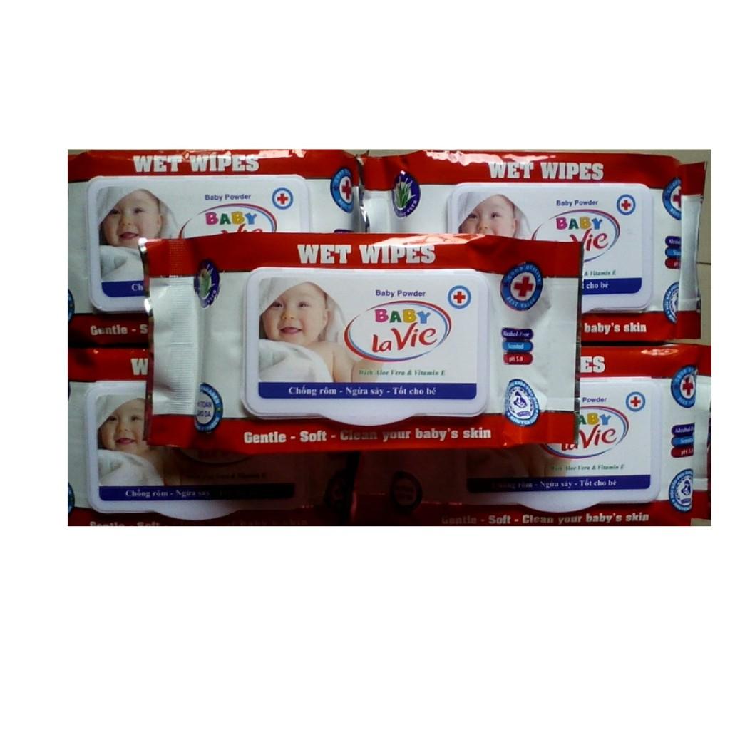 Khăn giấy ướt baby Wipes hương dịu nhẹ