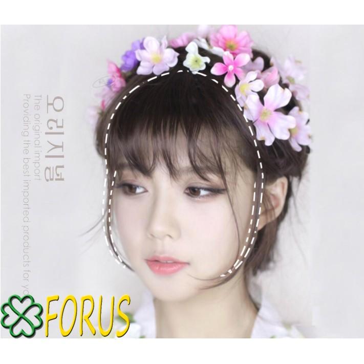 Tóc giả mái thưa mai thẳng M02