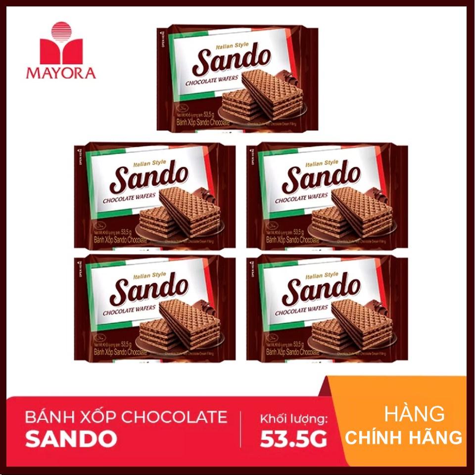 Combo 5 Bánh xốp Sando Chocolate 53.5gx5