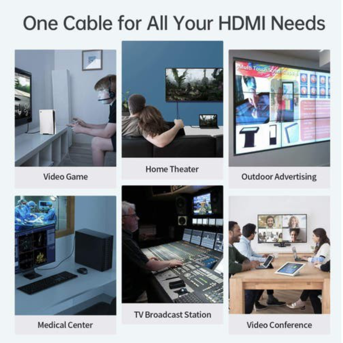 Hình ảnh Dây Cáp HDMI 2.1 CHOETECH XHH03-BK Dài 2M Phân Giải Tối Đa 8K 48Gbps, 4K 120Hz Dùng Cho Tivi/Laptop/Playstation/PC - Hàng Chính Hãng