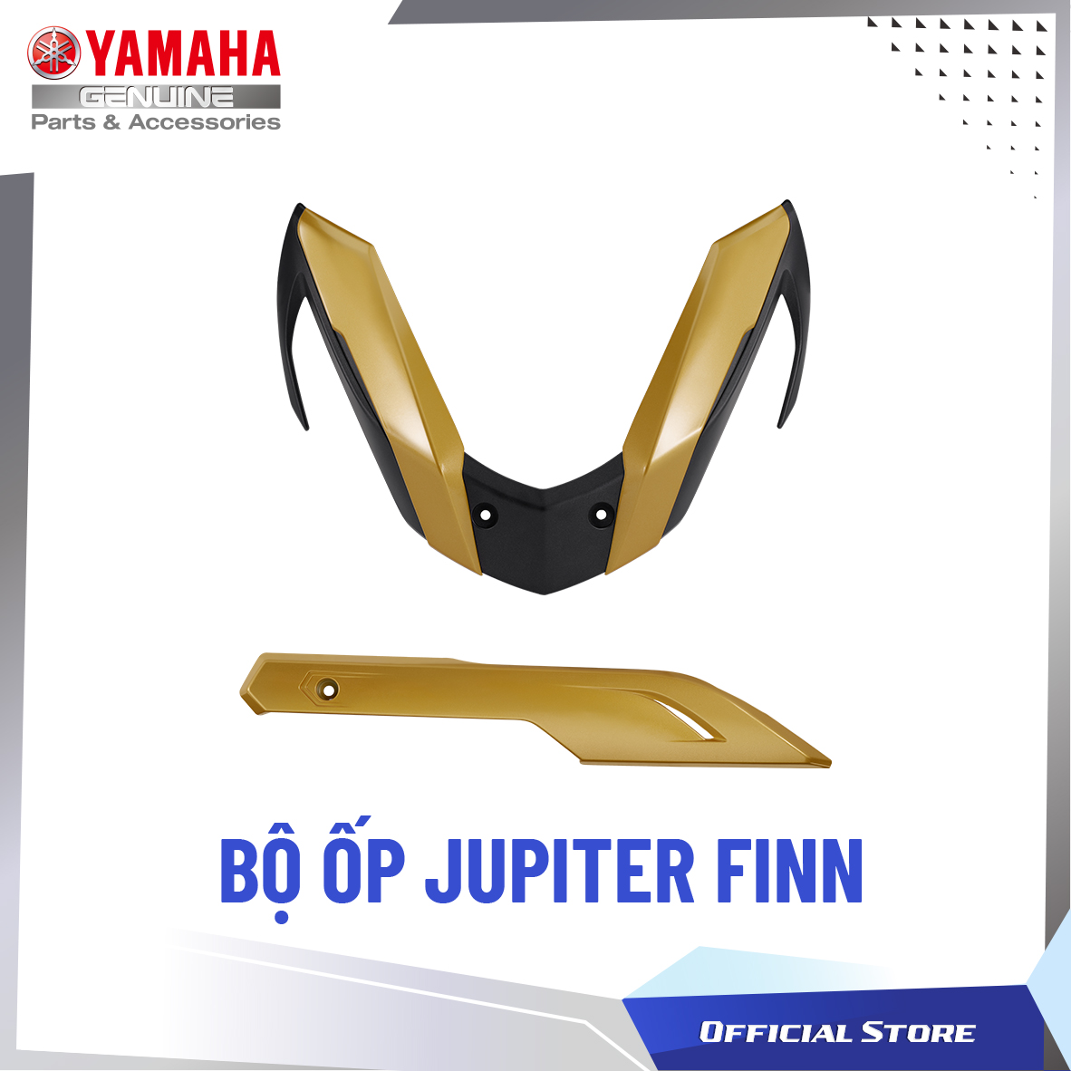 BỘ ỐP (ỐNG XẢ - ỐP MẶT NẠ TRƯỚC) - JUPITER FINN