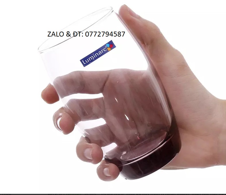 Ly Thủy Tinh PHÁP Salto Ice Pink Hi Ball 350ml | Thủy Tinh Màu Cao Cấp