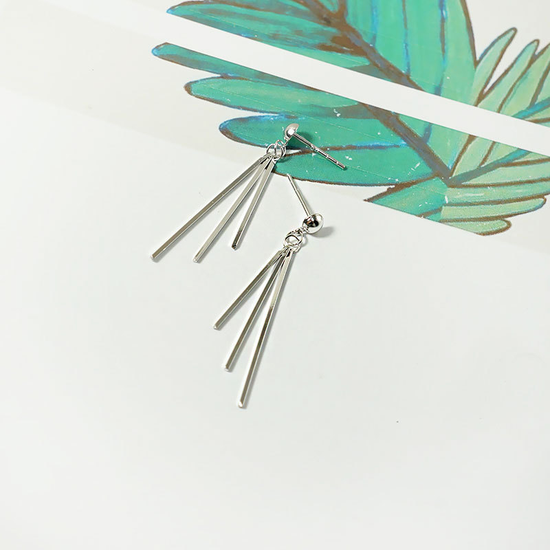 Bông tai thanh Titan đơn giản khí chất unisex 1 đôi