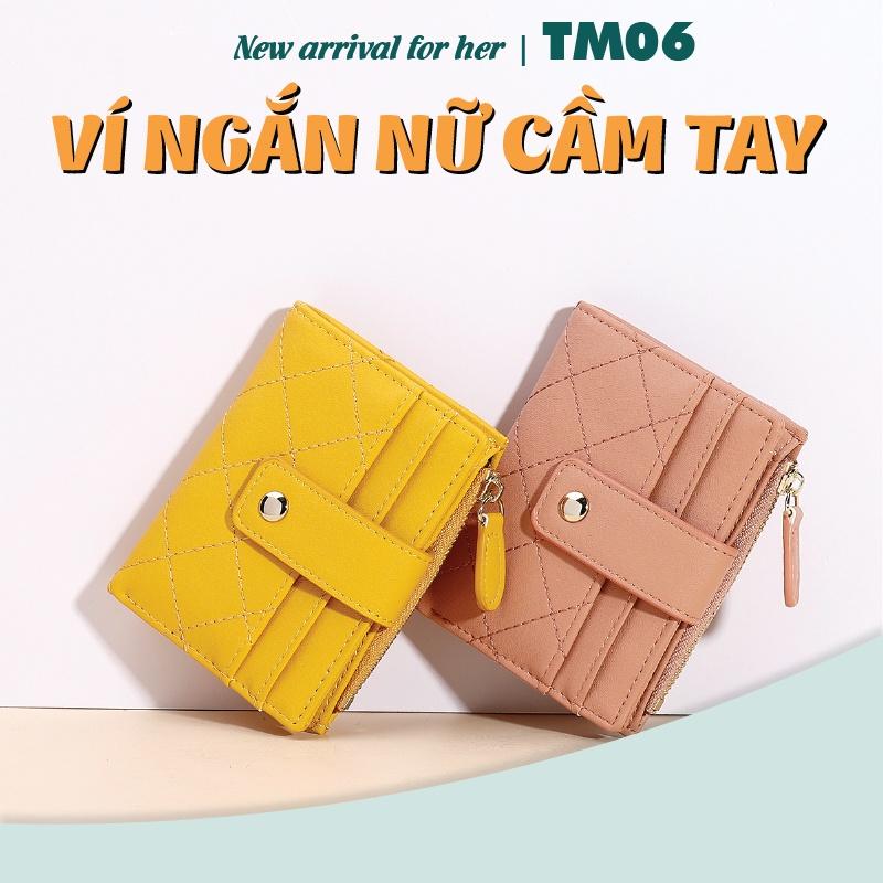 Ví nữ đẹp cầm tay hàng hiệu TAILIAN đựng tiền nhỏ gọn dễ thương nhiều ngăn da cao cấp cực đẹp TM06