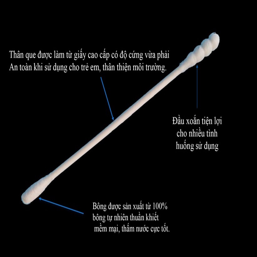 Tăm bông trẻ em que giấy Fuca - BH4
