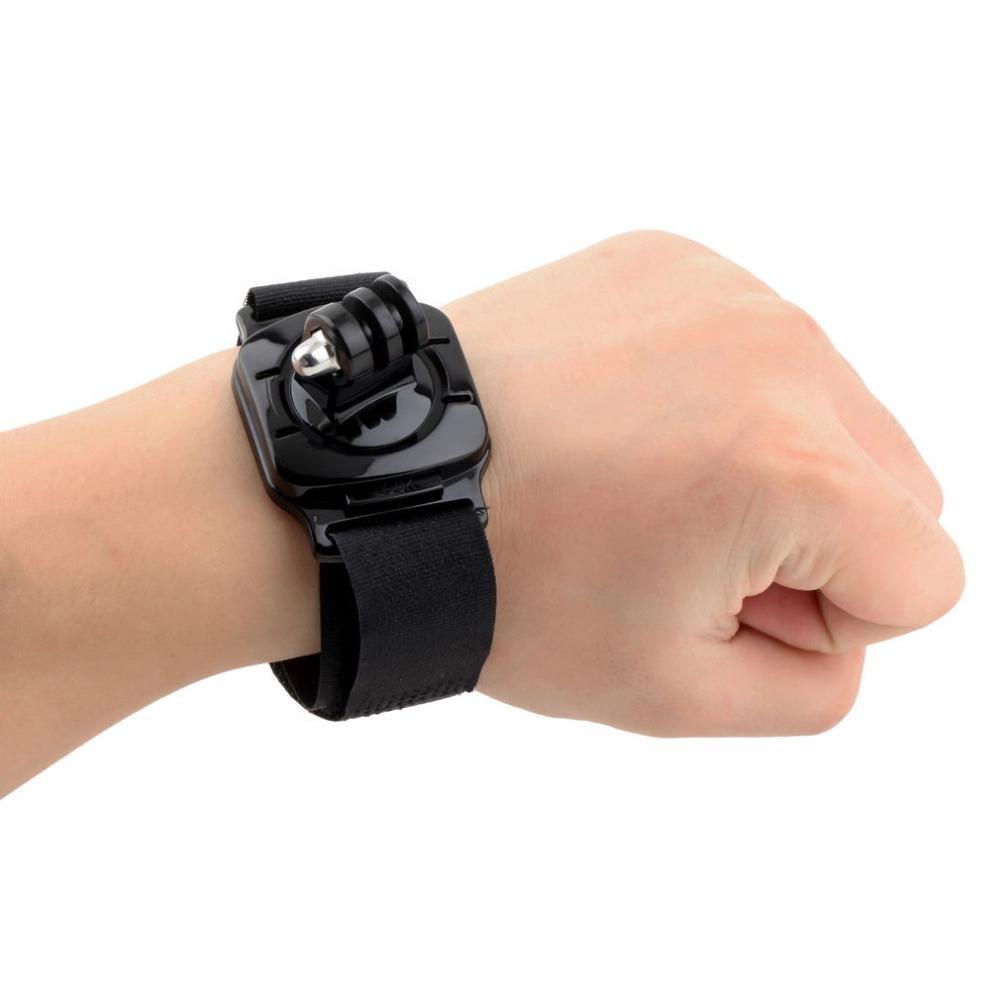Dây đen đeo cổ tay xoay được 360 độ cho máy ảnh GoPro Hero 4/3+ - GoPro SJCAM SJ4000