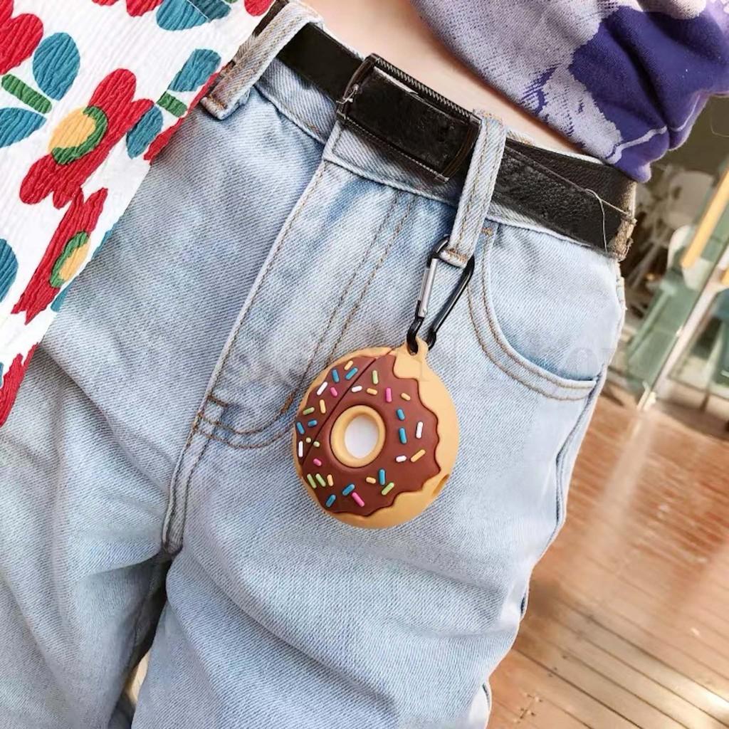 Bao Case Ốp dành cho Airpods 1/2 bánh Donut silicon 3d cao cấp