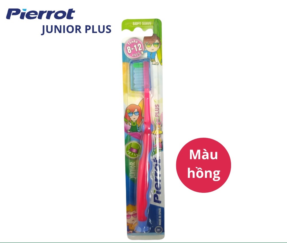 Bàn chải đánh răng trẻ em siêu mềm PIERROT JUNIOR PLUS