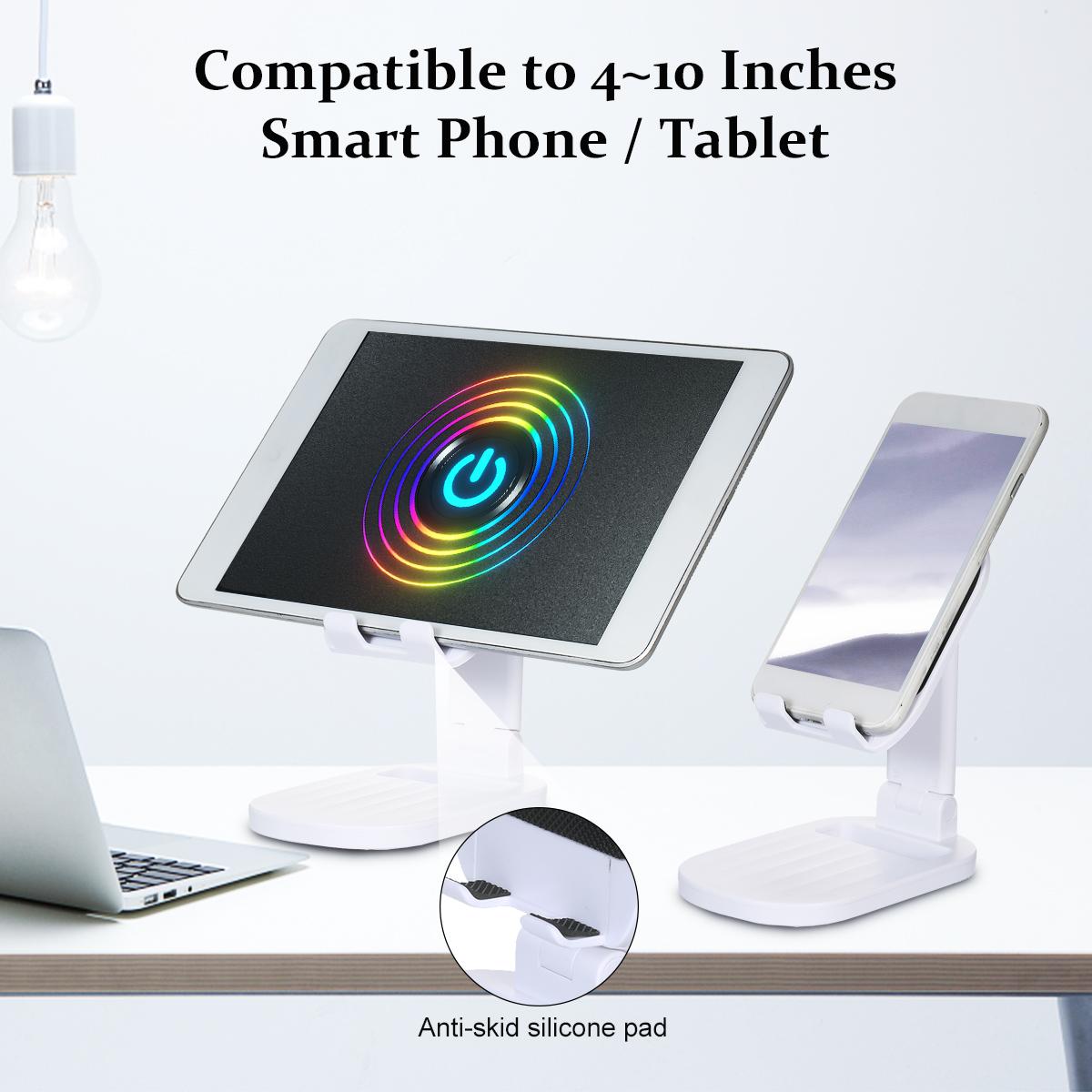 ABS Retractable Folding Stand Alluminium Alloy Desktop Folding Bracket Portable Phone Holder Angle Adjustable Height