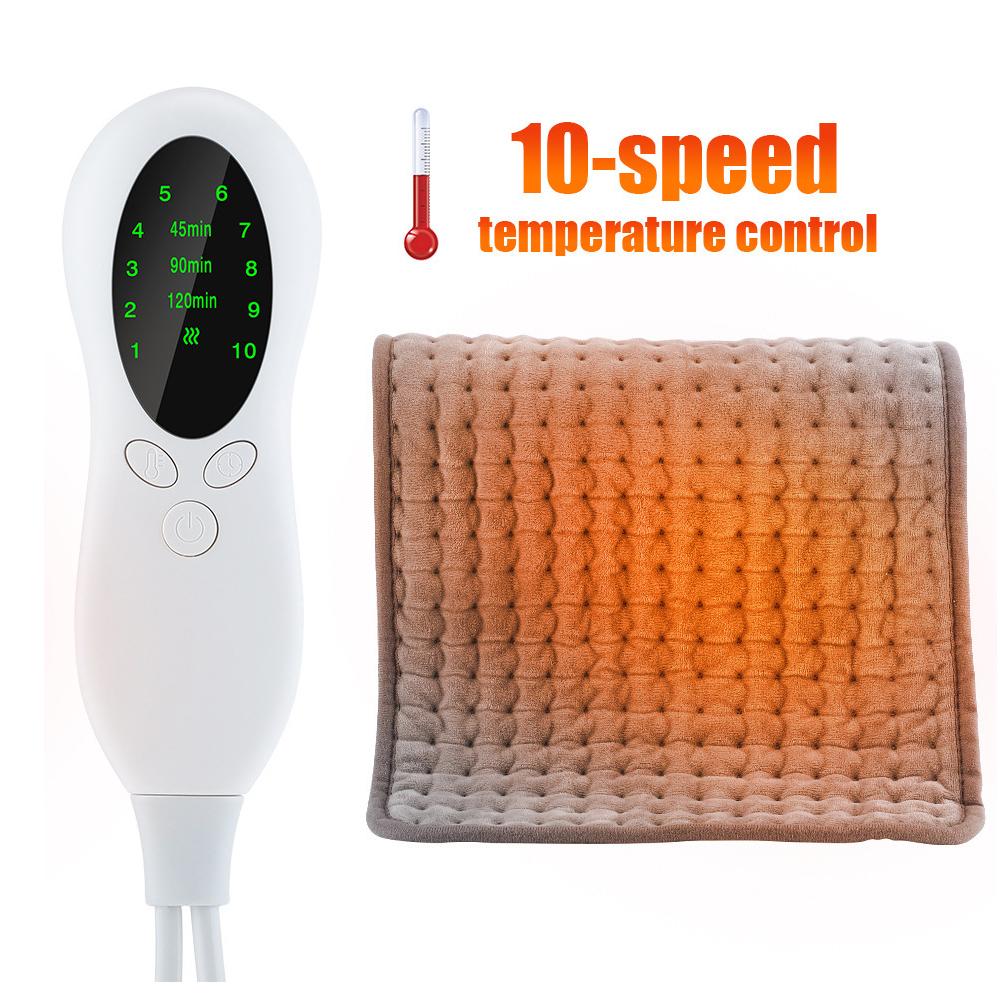 Heating Pad for Back Pain and Cramp Relief Electric Heating Pad for Shoulder Neck Pain with 10 Temperature Level 3 Timer