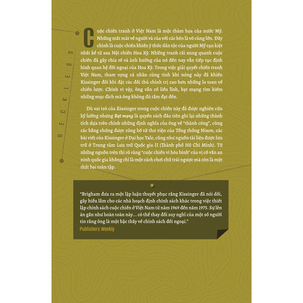 Sách Bạt Mạng - Reckless