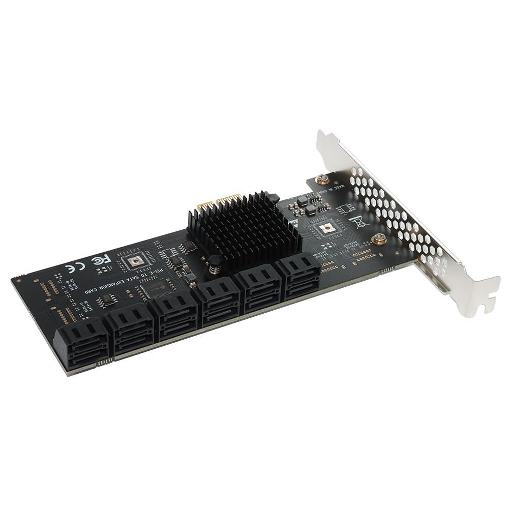 Bộ chuyển đổi PCIE SA3112J 2/6/12/16/20 Cổng PCI-Express X1 sang Thẻ mở rộng SATA 3.0 Tốc độ cao 6Gbps Thẻ bổ sung w/PCI-E X4 X8 X16