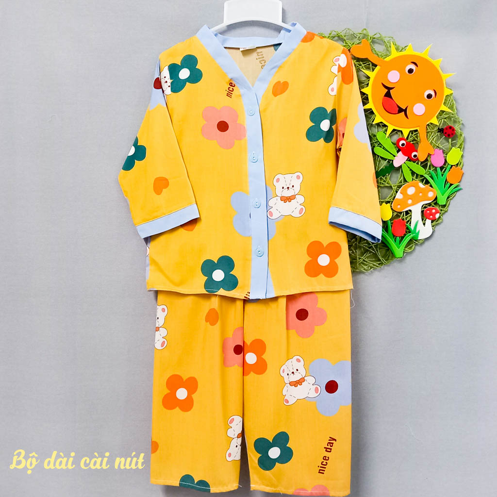 Bộ tole tay dài bé gái 13-14kg