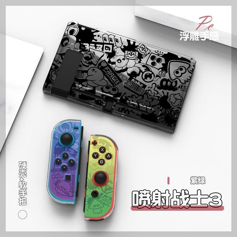 Vỏ Bảo Vệ Chống Trầy Chống Sốc + 2 Ngón Tay Cái Cho Nintendo Switch OLED 2021 & Switch