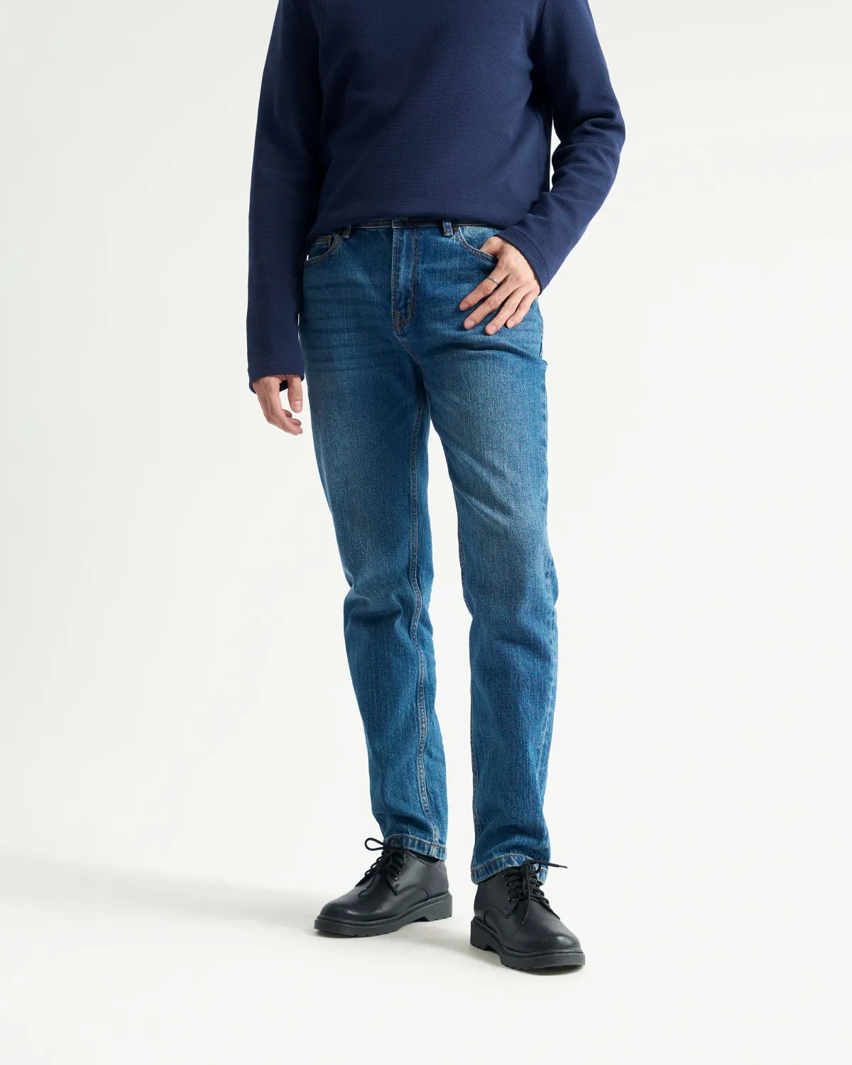 Quần jeans nam dài ROUTINE . Form Slim Fit- 10F24DPA023 | ROUTINE CÀ MAU