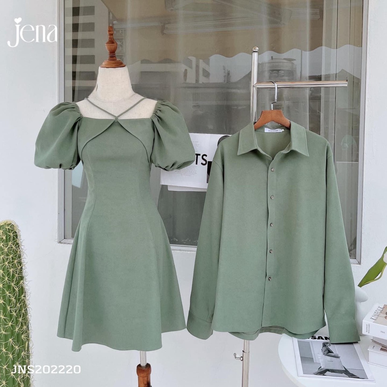 Váy áo cặp đôi sơ mi bán chạy nhất Couple Tina 1 - AV007