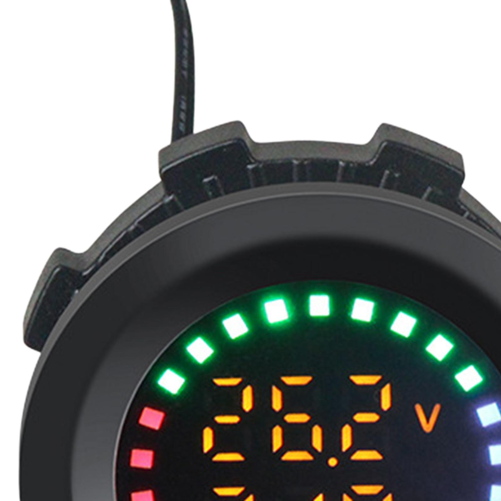 Car Temperature Gauge Voltmeter 12V-24V Automotive Accessories Dual Display