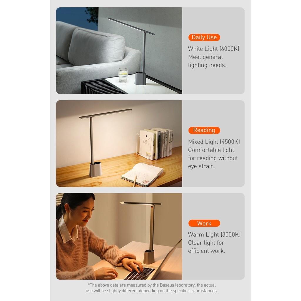 Baseus -BaseusMall VN Đèn để bàn thông minh Baseus Smart Eye Series Charging Folding Reading Desk Lamp