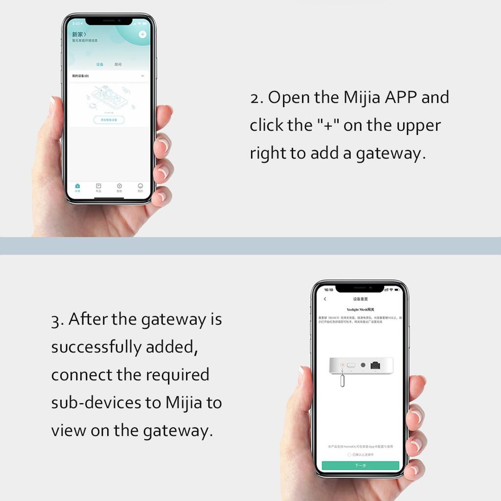 Thiết Bị Chuyển Đổi Mạng Thông Minh Yeelight Hoạt Động Với Apple Homekit Và Cổng Mijia Cho Đèn Lưới Bluetooth Hàng nhập khẩu