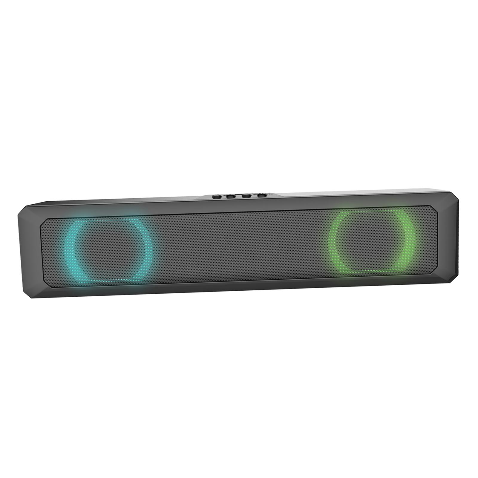 Portable Bluetooth Speakers with 360°Surround Sound, Handsfree Speakers for Home, Outdoor, Travel, Black