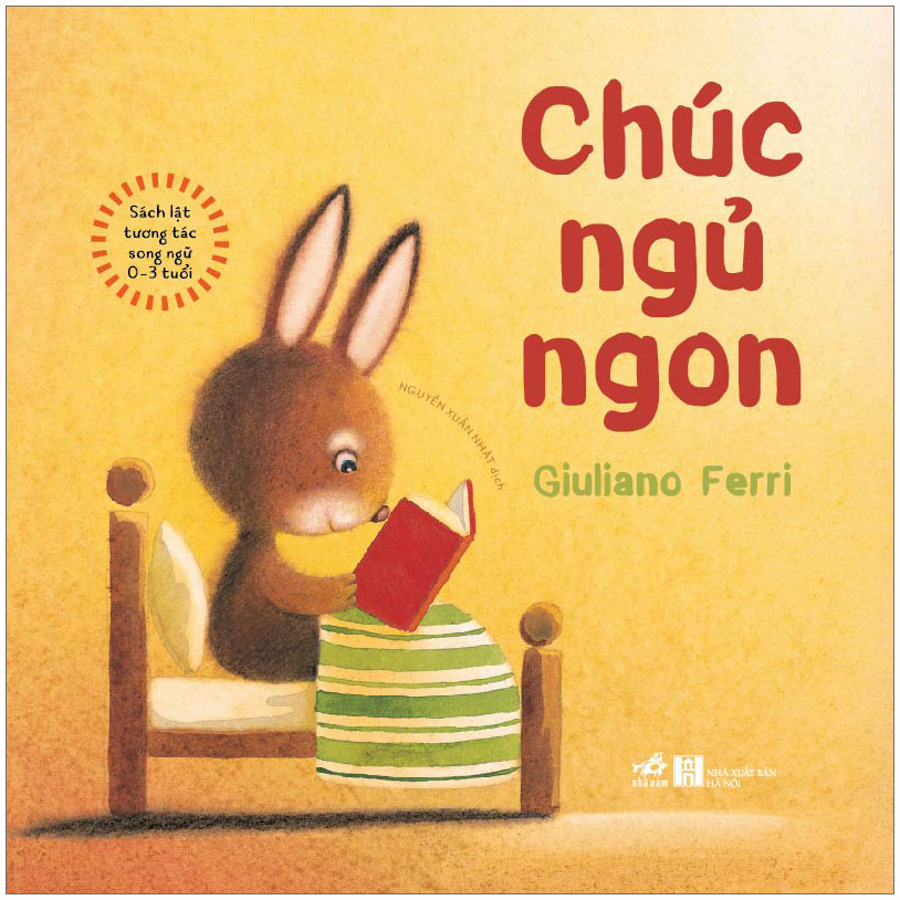 Sách lật tương tác song ngữ 0-3 tuổi: chúc ngủ ngon