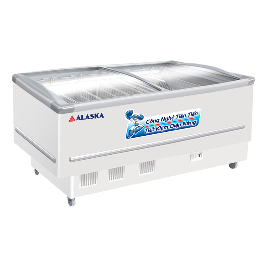 Tủ Đông Kính Cong Alaska SD-7W (700L) - Hàng chính hãng