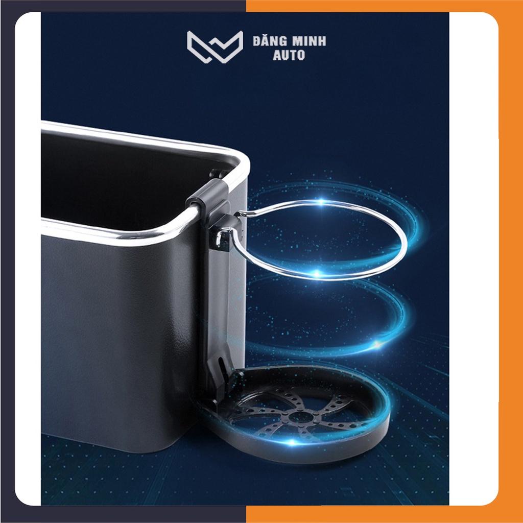 Hộp để đồ chai nước gắn bên tay tỳ ô tô đa năng Khay đựng cốc tiện dụng xe hơi ST017