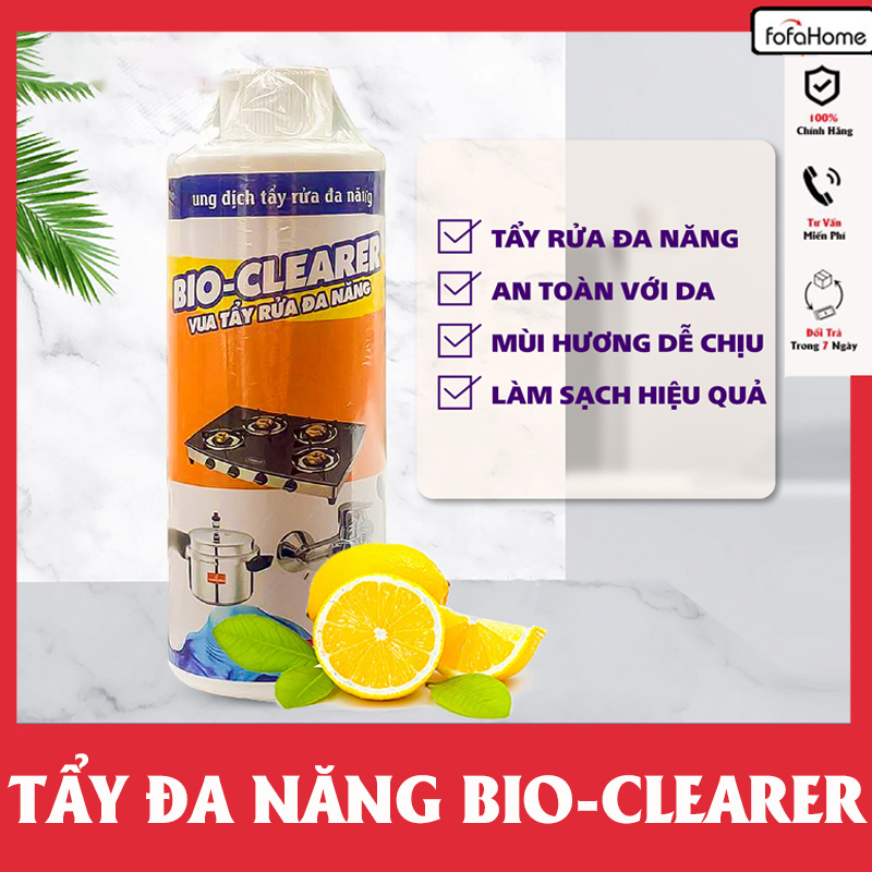 Nước Tây Rửa Đa Năng Bio Clearer - Chất Tây Bẩn Nhà Bếp Nhà Tắm Mùi Hương Dễ Chịu Làm Sạch Hiệu Quả