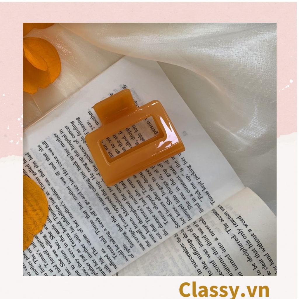 Kẹp tóc càng cua Classy Hàn Quốc trong suốt nhiều màu phong cách trẻ trung hiện đại PK1003