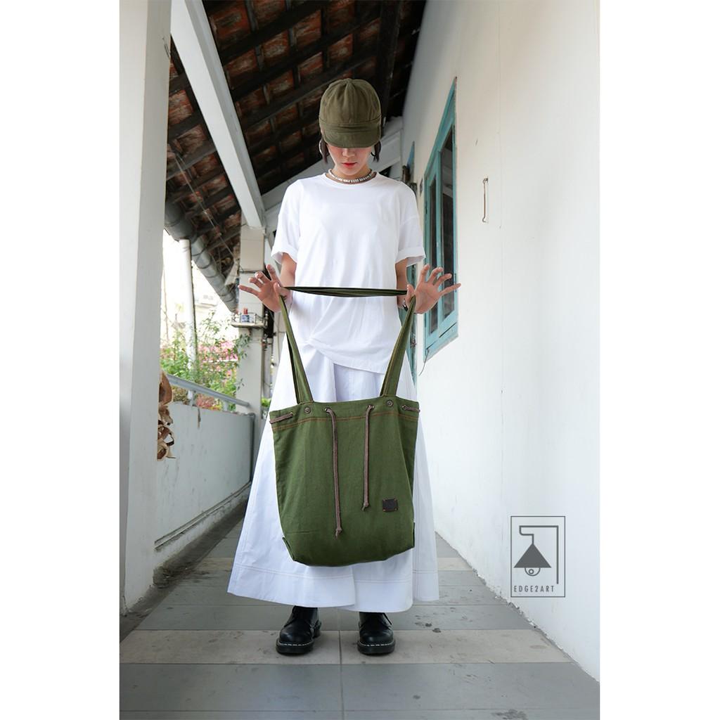 Túi Tote Vải Line PHÈN - Quai Vải Đeo Chéo - Kích Thước 42 x 45 Cm