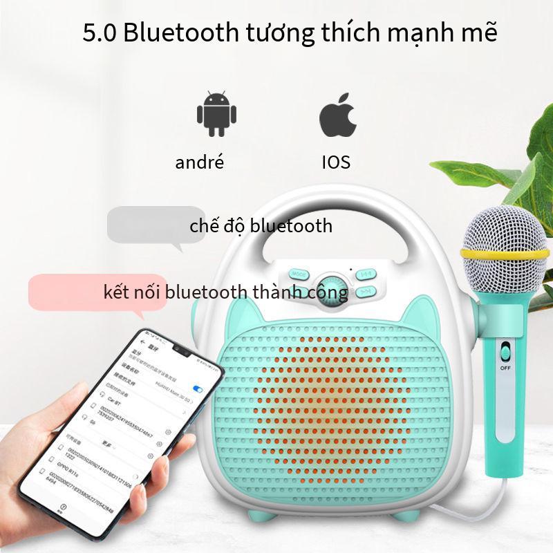 Phong Cách Mới Nhất Micro Trẻ Em Máy Hát Karaoke Cho Bé Có Micro Không Dây Một Micro Bé Gái Đồ Chơi Giáo Dục