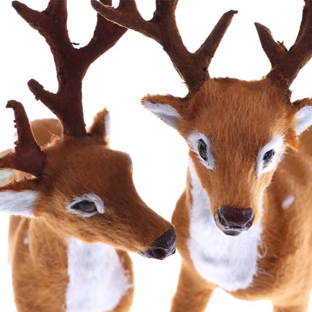 Mô Hình Tuần Lộc Nhồi Bông 15 / 25cm Trang Trí Giáng Sinh / Năm Mới