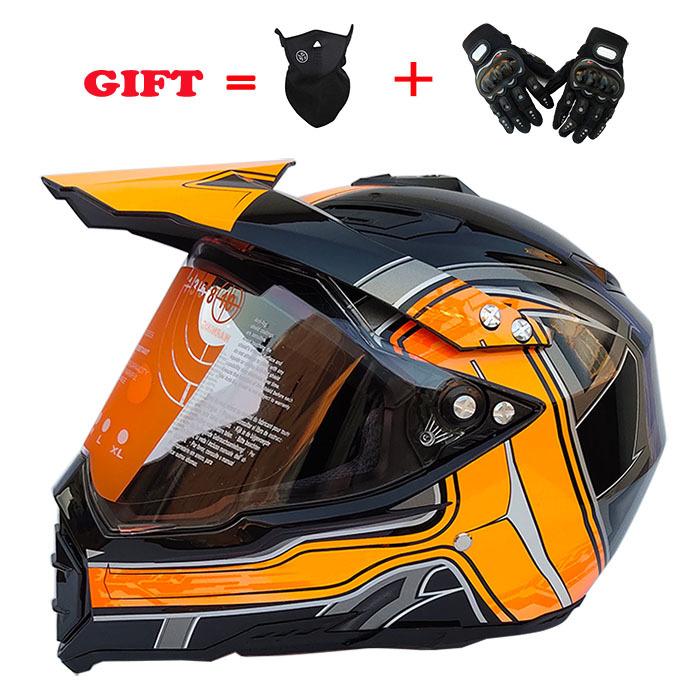 Khuyến mại motocross mũ bảo hiểm đua mũ bảo hiểm mũ bảo hiểm đầy đủ xe máy mũ bảo hiểm bốn mùa mũ bảo hiểm miễn phí găng tay mặt nạ