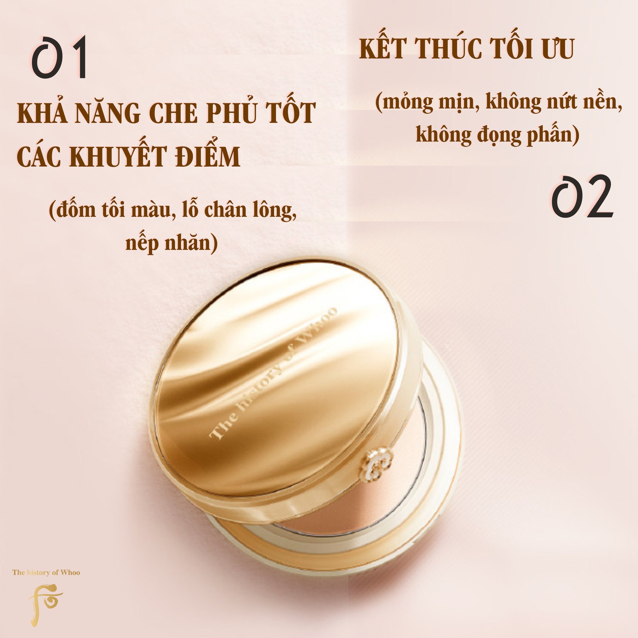 Phấn phủ nén WH GJH Mi Two Way Pact