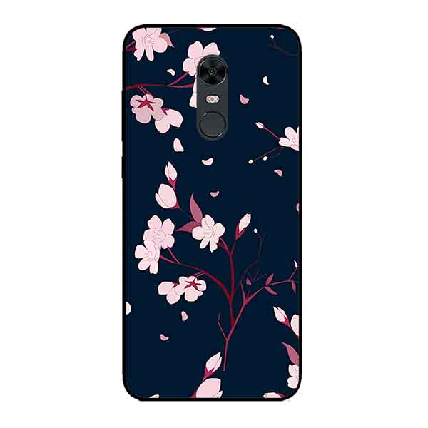 Hình ảnh Ốp Lưng in cho Xiaomi Redmi 5 Plus Mẫu Hoa Đào - Hàng Chính Hãng